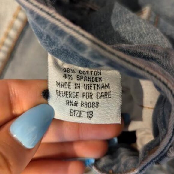 LEI boot cut denim jeans flowers on the side - Picture 5 of 7